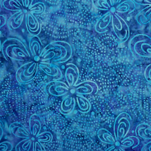 Benartex Bali Blooms blau