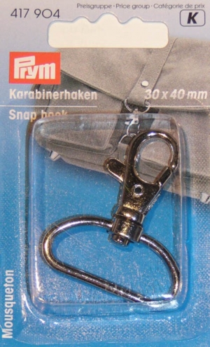 Karabinerhaken silberfarbig 417 904K Restposten