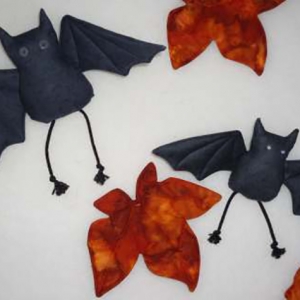 Fledermaus aus Stoff, Familie Fledermaus
